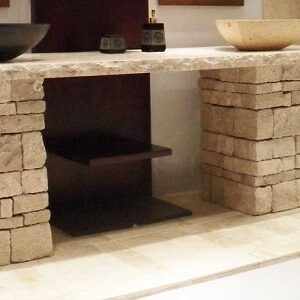 Ivory Travertine Loose Wall Cladding Stone biege tiles cream tiles cladding