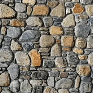 Natural River Stone Exterior Wall Cladding pebbles fieldstone