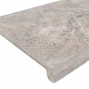 Silver Oyster Drop Face Pool Coping Tiles Beige Pool Coping Beige Tiles