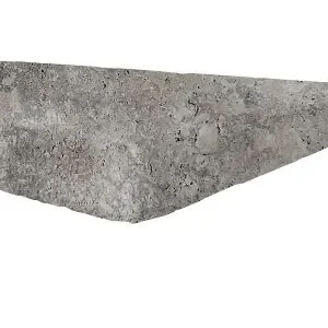 Silver Oyster Travertine Pool Coping Tumbled tiles silver pavers silver coping tiles silver pool pavers