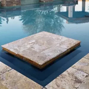 Antique travertine bullnose pool coping tiles beige pool coping tiles round edge pool coping pavers