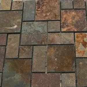 Kakadu French pattern cobblestones on mesh sheet