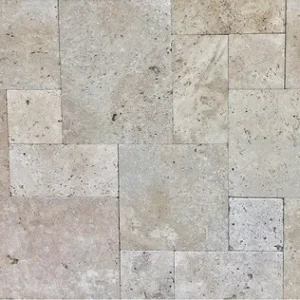 Rustica travertine French pattern tiles