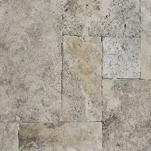Silver oyster French pattern travertine tiles beige tiles silver tiles