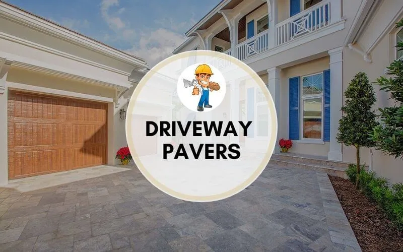Driveway pavers image with some text