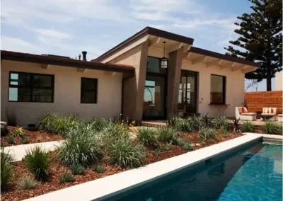 Travertine pool coping square edge pavers