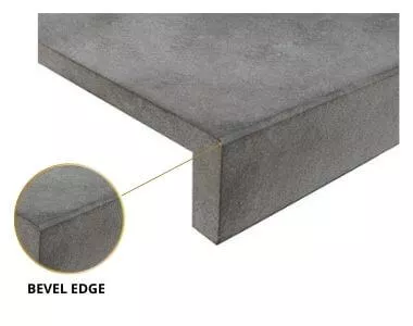Bevel edge pool coping tile
