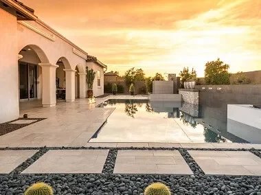 Travertine stepping stone or steps